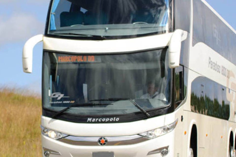 Ônibus da Marcopolo: modificações devem ser feitas para evitar risco de contaminação (Daniel Herrera/Divulgação/Divulgação)