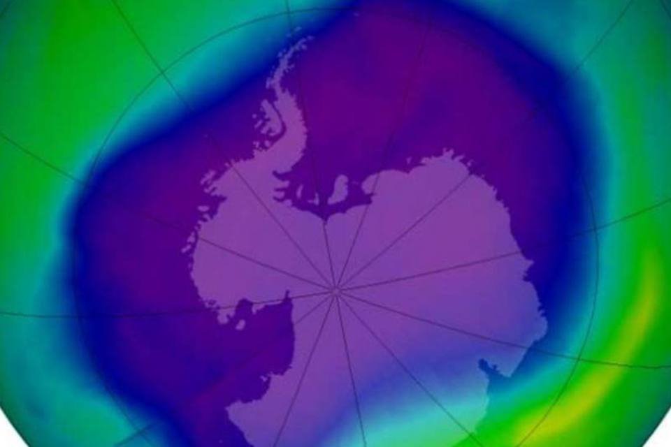 Buraco na camada de ozônio na Antártida é tão grande quanto a América do Norte