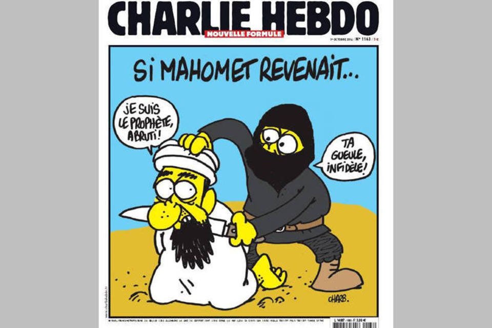 Jornal dinamarquês publica caricaturas do Charlie Hebdo