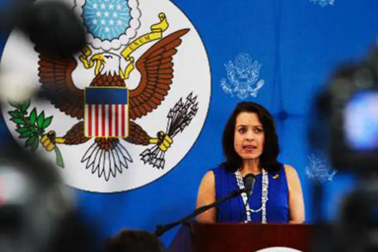 Encarregada de negócios dos Estados Unidos na Venezuela, Kelly Keiderling, em 1 de outubro de 2013
 (Juan Barreto/AFP)