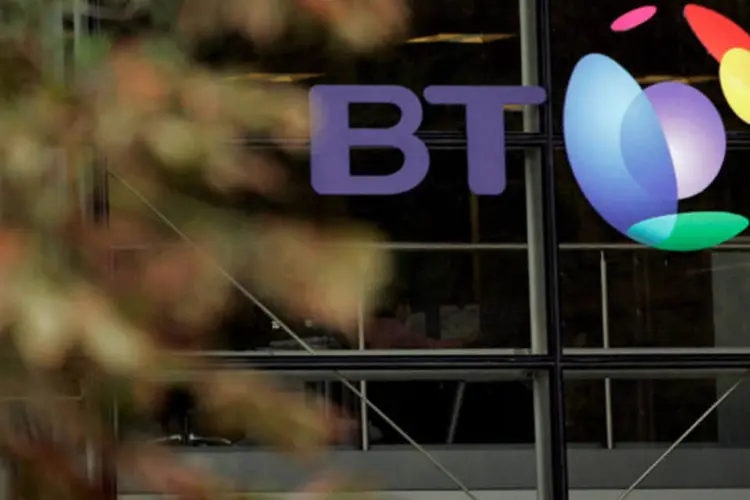 
	Sede da British Telecom, BT:&nbsp;receitas do grupo ficaram est&aacute;veis, enquanto o lucro ajustado antes de impostos subiu 2 por cento
 (Bruno Vincent/Getty Images)