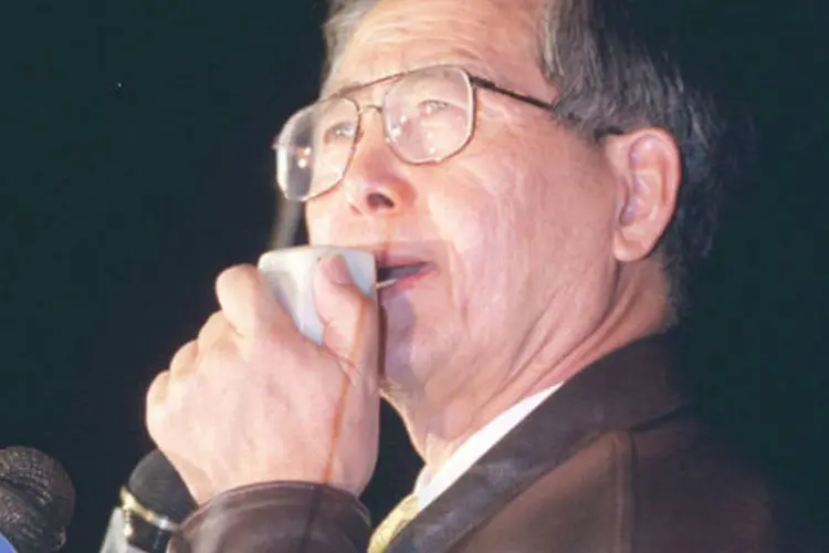 
	O ex-presidente peruano Alberto Fujimori em foto de arquivo de outubro de 2000
 (Getty Images)