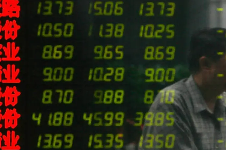 Bolsa de Xangai: subíndice do setor financeiro terminou em alta de 0,04 por cento (China Photos/Getty Images)
