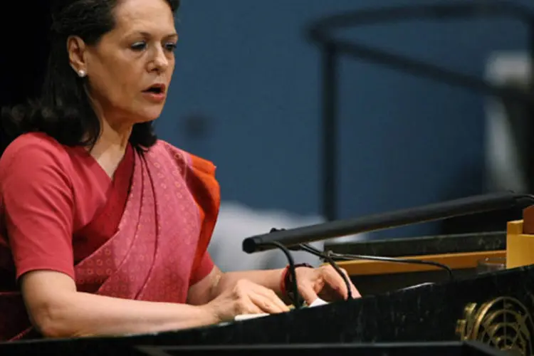 Sonia Gandhi: parlamentar é considerada a mais influente personalidade política da Índia (Mario Tama/Getty Images)