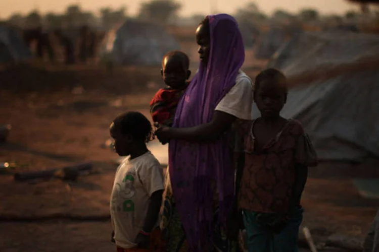 
	Acampamento para refugiados em Kabo:&nbsp;ONU pediu mais ajuda financeira para apoiar uma for&ccedil;a de paz na Rep&uacute;blica Centro-Africana
 (Spencer Platt/Getty Images)
