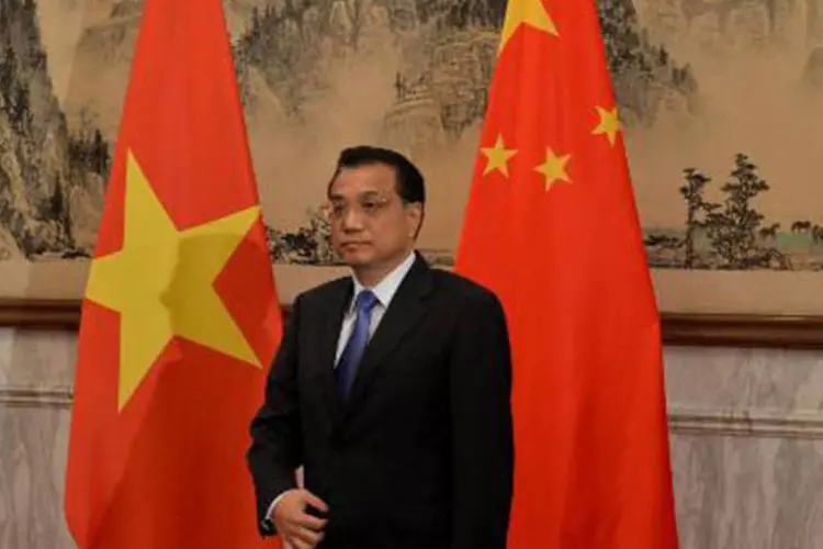 O primeiro-ministro chinês, Li Keqiang: "o desenvolvimento é nossa prioridade", disse (Mark Ralston/AFP)