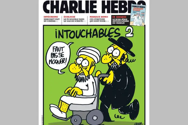 
	Capa do jornal Charlie Hebdo: O Alcor&atilde;o n&atilde;o n&atilde;o pro&iacute;be formalmente retratar Maom&eacute;
 (Reprodução/Facebook)