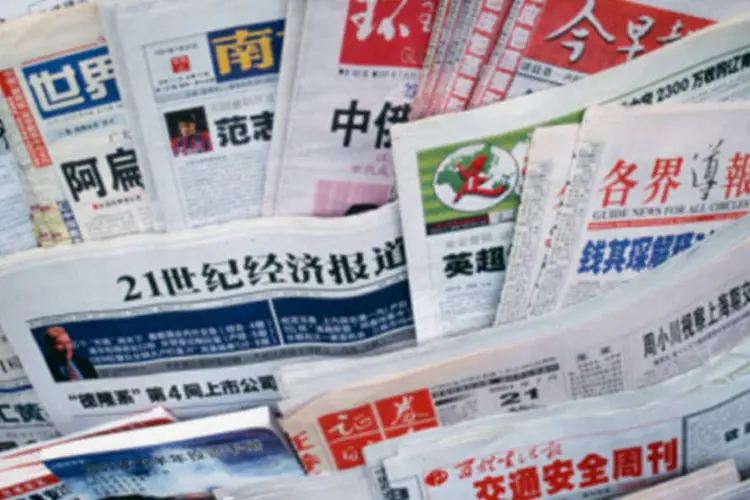 
	Jornais chineses: objetivo &eacute;&nbsp;conter a &quot;influ&ecirc;ncia negativa do jornalismo ocidental no pa&iacute;s&quot;
 (Getty Images)