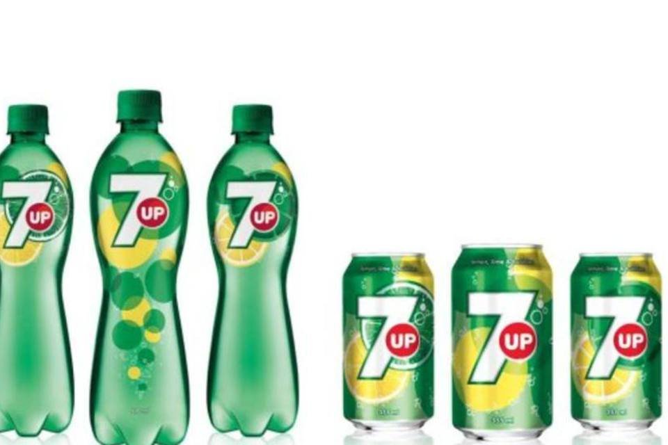 7up ganha embalagens minimalistas da Pepsico