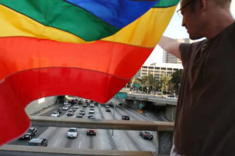 
	Maioria dos brasileiros disseram que aceitariam se seu filho ou filha se declarasse gay
 (David McNew/Getty Images)