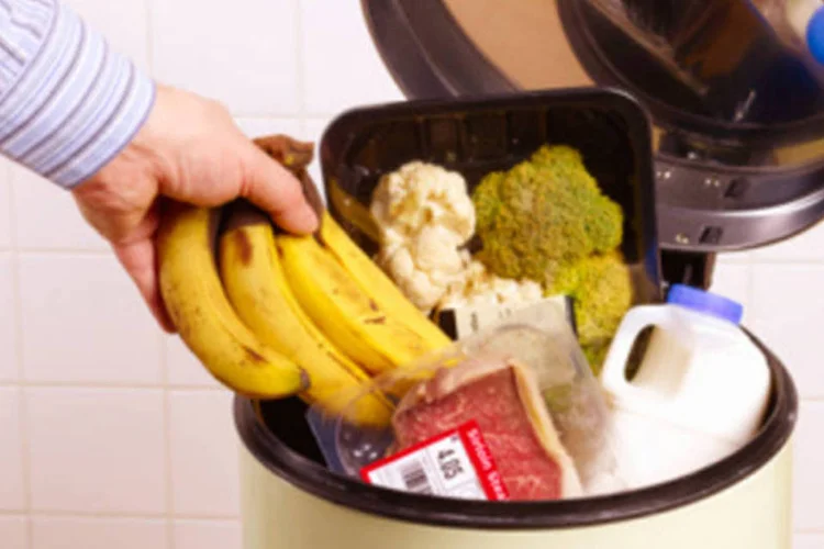 Comida no lixo: todos os anos, cerca de um terço de todos os alimentos para consumo humano, aproximadamente de 1,3 bilhão de toneladas, é desperdiçado (Getty Images)