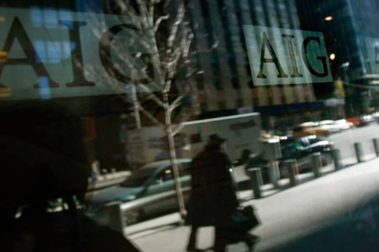 
	Escrit&oacute;rios da AIG:&nbsp;lucro operacional ap&oacute;s impostos ficou em US$ 1,42 bilh&atilde;o (US$ 0,96 por a&ccedil;&atilde;o)
 (Mario Tama/Getty Images)