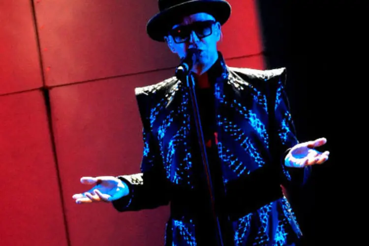 
	Neil Tennant, vocalista da banda brit&acirc;nica Pet Shop Boys em show na Espanha
 (Carlos Alvarez/Getty Images)