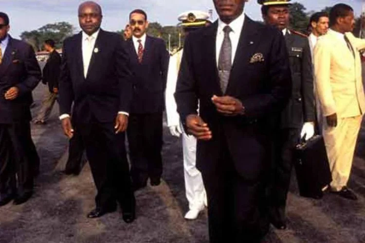 
	Teodoro Obiang Nguema: &quot;precisamos nos solidarizar e atuar em conjunto para conter sua propaga&ccedil;&atilde;o&quot;, disse
 (Pepe Franco/Cover/Getty Images)