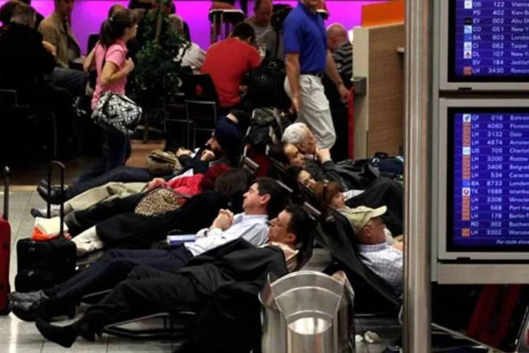 No aeroporto de Frankfurt, na Alemanha, o movimento foi de 53 milhões de passageiros (Getty Images)