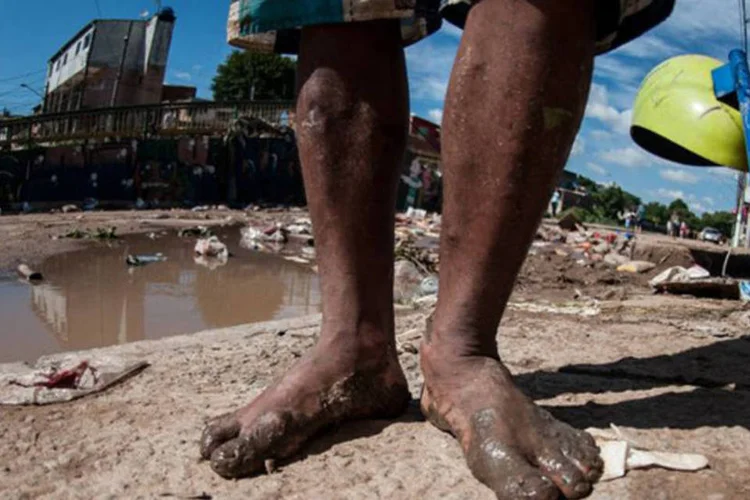 Enchente em Taboão da Serra, na região metropolitana de São Paulo (Marcelo Camargo/Agência Brasil)