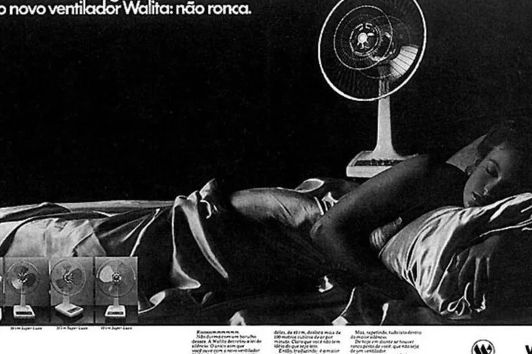 Campanha de Petrônio Correa para a Walita: na publicidade, não houve uma única entidade de relevo que não tenha sido presidida por ele (Reprodução)