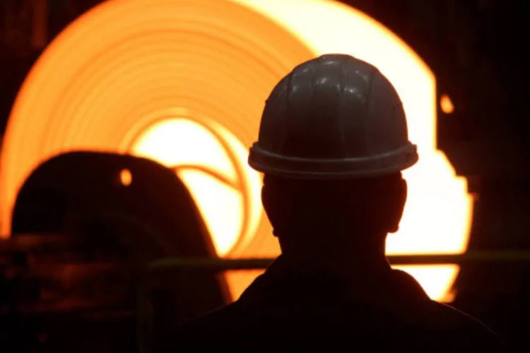 Indústria siderúrgica: fábrica da ArcelorMittal  (Sean Gallup/Getty Images)