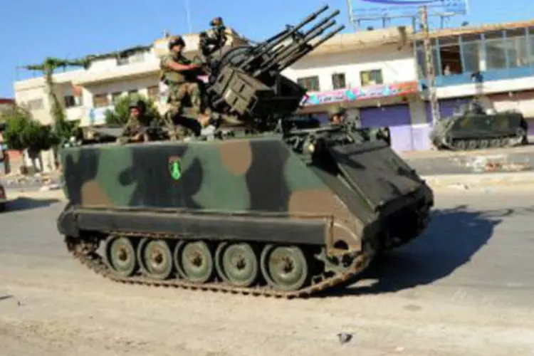 Militares patrulham Vale do Bekaa, no Líbano: Alemanha confirmou que seus dois cidadãos "estão atualmente nas mãos da polícia libanesa" (AFP)