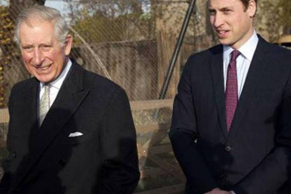 Charles e William em defesa de espécies ameaçadas