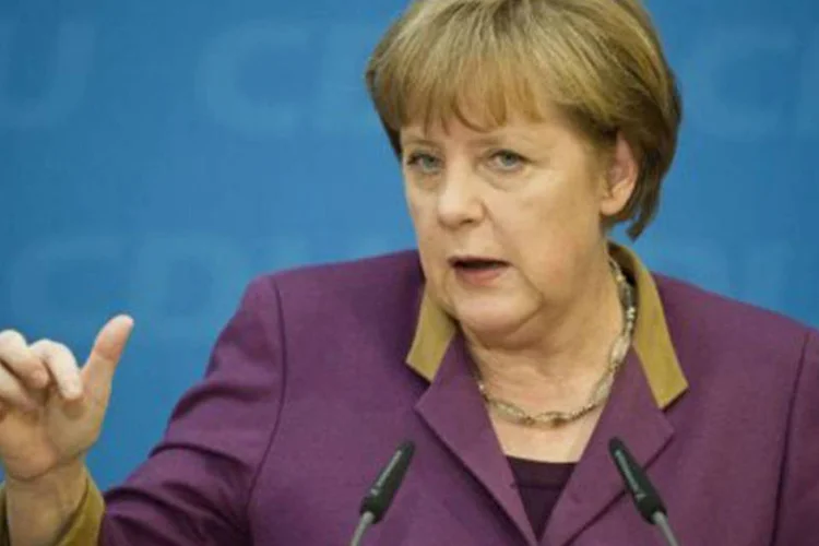 Merkel reconheceu que havia "uma sensibilidade, ou uma fragilidade relativamente grande" nos mercados (©AFP / John Macdougall)