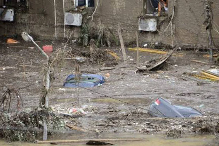 
	Enchente na Ge&oacute;rgia: Na segunda, o porta-voz do zool&oacute;gico declarou que todos os animais haviam sido capturados ou mortos e que as buscas estavam suspensas
 (AFP / Irakli Gedenidze)