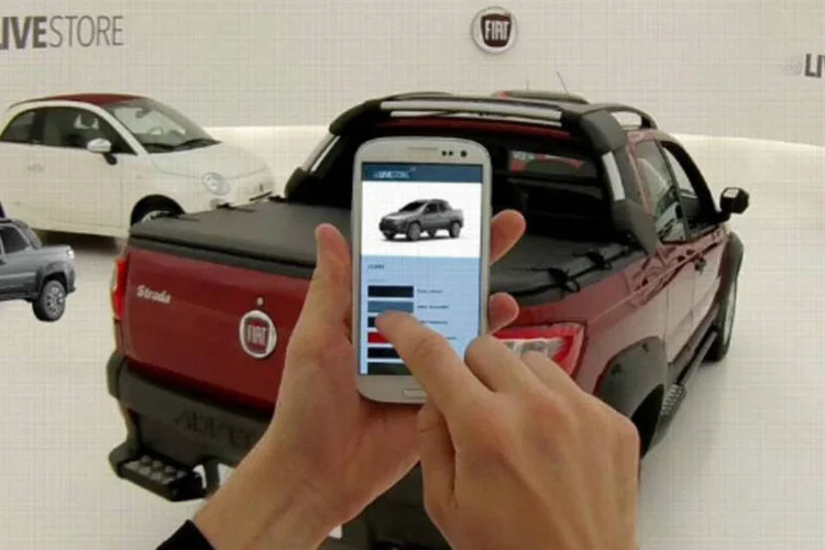 Fiat Live Store: objetivo é fazer com que o visitante esqueça que está na internet para sentir-se dentro do carro. (Divulgação)