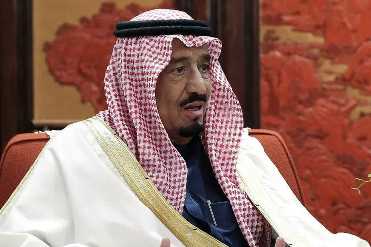 Rei Salman: ele e Donald Trump concordaram em fortalecer os esforços conjuntos para conter a disseminação dos militantes do Estado Islâmico (Lintao Zhang/Pool/Files/Reuters)