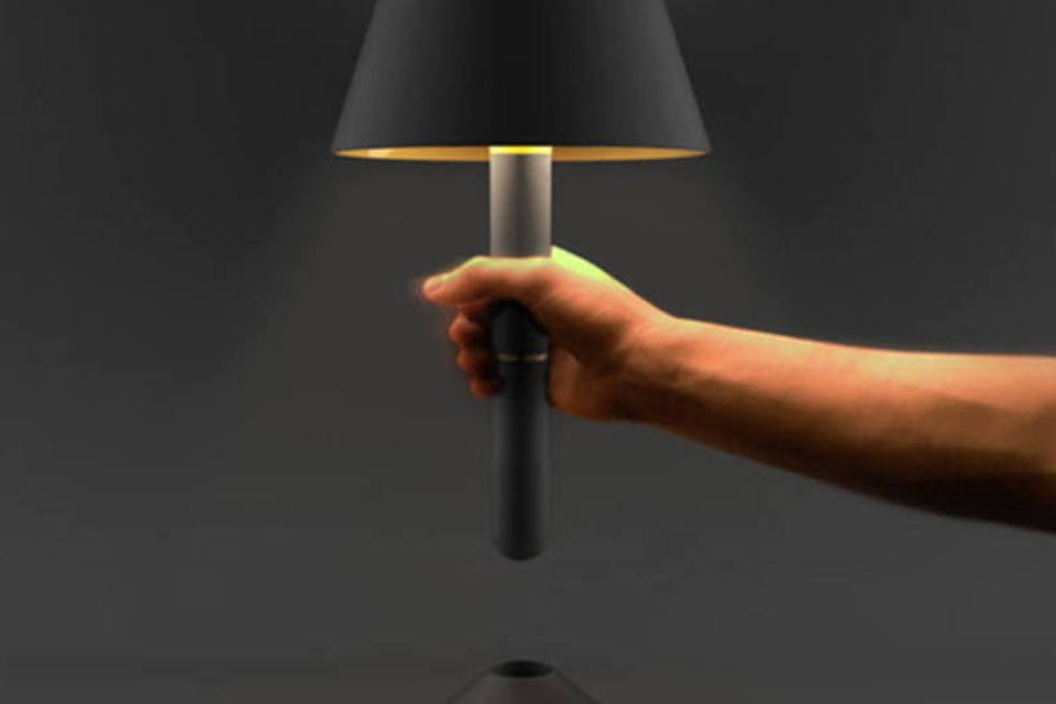 Designer cria conceito de um abajur que pode virar lanterna