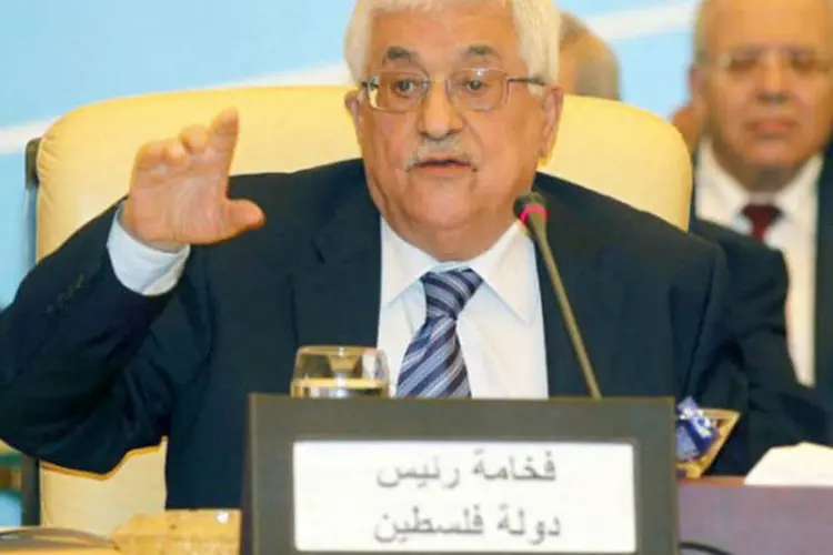 Mahmud Abbas: "Os bombardeios contra os campos devem cessar imediatamente", disse o chefe da Autoridade Palestina (©afp.com / Karim Jaafar)