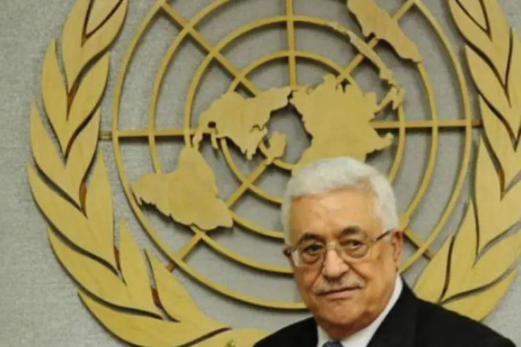 
	Mahmud Abbas: atualmente apenas o Vaticano det&eacute;m o status de Estado observador na Assembleia Geral da Organiza&ccedil;&atilde;o das Na&ccedil;&otilde;es Unidas
 (©AFP / Emmanuel Dunand)