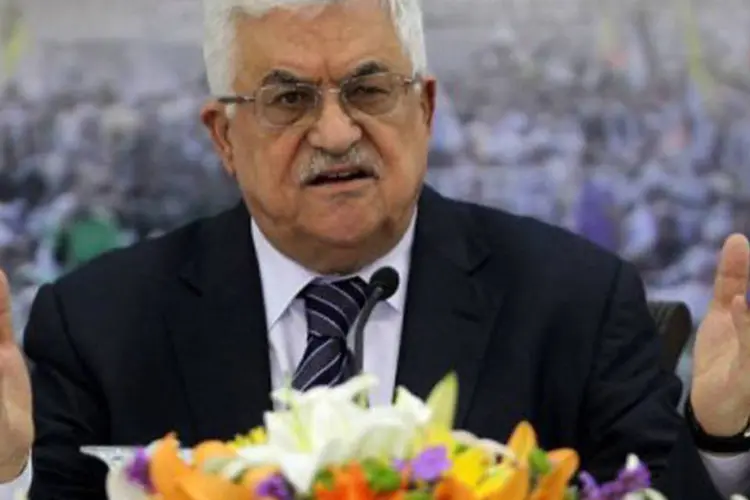 
	O presidente palestino, Mahmud Abbas, discursa em Ramallah, na Cisjord&acirc;nia: a posi&ccedil;&atilde;o chinesa &eacute; apoiar a tr&eacute;gua em Gaza
 (Abbas Momani/AFP)