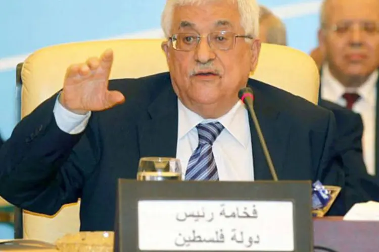 O presidente da Autoridade Palestina, Mahmud Abbas: foi formado um comitê da Liga Árabe "para estabelecer um plano de ação para o fim do mês" de dezembro (©afp.com / Karim Jaafar)