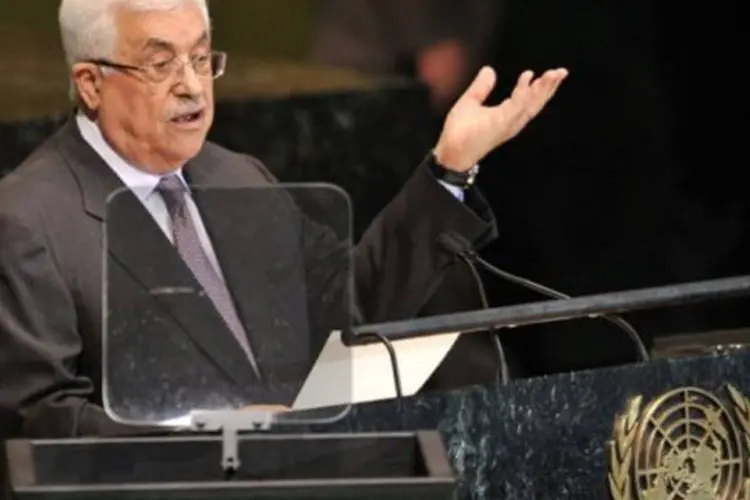 
	O presidente da Autoridade Palestina discursa na 67&ordf; Assembleia Geral da ONU: Abbas oficializou seu projeto para que a Palestina obtenha a condi&ccedil;&atilde;o de Estado n&atilde;o-membro
 (©AFP / Stan Honda)
