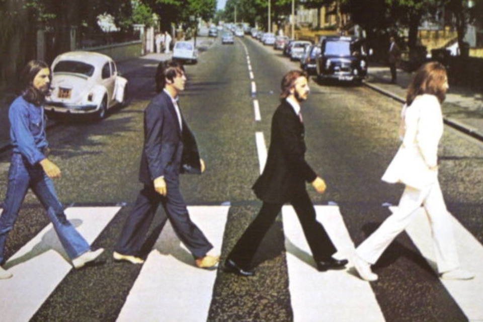 Poster da capa do 11º álbum de estúdio dos Beatles, Abbey Road