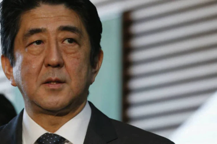 
	Shinzo Abe: &quot;Eu acredito que o caminho para uma pol&iacute;tica monet&aacute;ria mais ousada j&aacute; est&aacute; aberto&quot;, disse o primeiro-ministro do Jap&atilde;o
 (REUTERS / Kim Kyung-Hoon)
