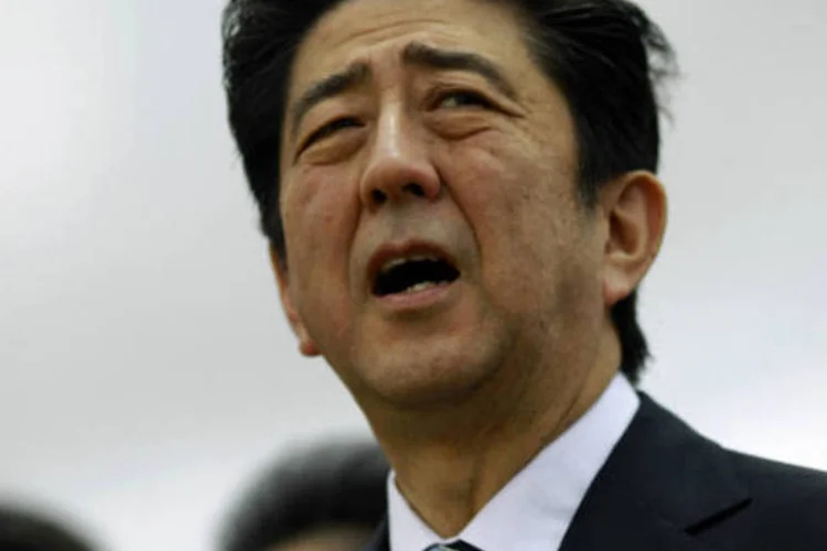 
	O primeiro ministro japon&ecirc;s: estes novos dados ajudam a apoiar as a&ccedil;&otilde;es de Abe
 (REUTERS/Soe Zeya Tun)