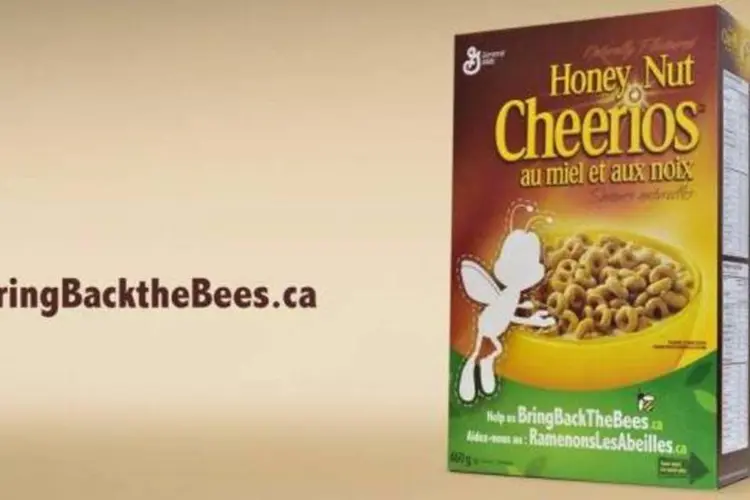 
	A&ccedil;&atilde;o &quot;Bring Back The Bees&quot;, da General Mills: as abelhas e outros polinizadores est&atilde;o desaparecendo do meio ambiente
 (Reprodução/YouTube)