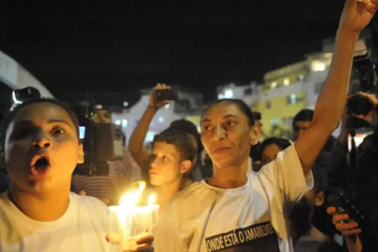 
	Moradores da Rocinha protestam por causa do desaparecimento do pedreiro Amarildo
 (Fernando Frazão/ABr)