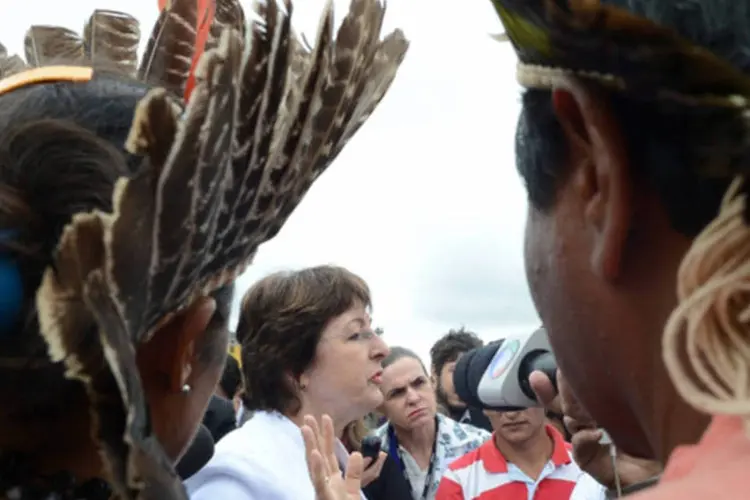 Audiência pública da Comissão de Direitos Humanos do Senado com a participação de indígenas terminou em protestos hoje (Antonio Cruz/ABr)