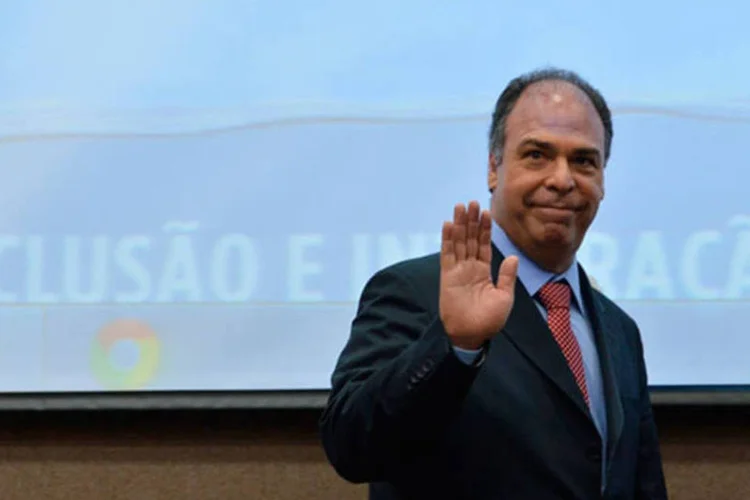 Ex-ministro Fernando Bezerra durante posse do novo ministro da Integração Nacional, Francisco Teixeira (Valter Campanato/Abr)
