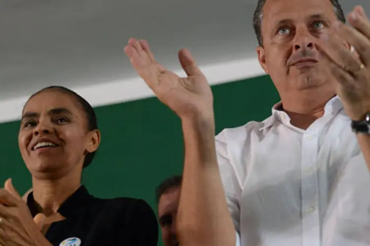 
	Marina Silva e Eduardo Campos: o governador Geraldo Alckmin (PSDB) afirmou ter ficado &quot;feliz&quot; com o acordo da ex-ministra do Meio Ambiente com o governador de Pernambuco
 (José Cruz/ABr)