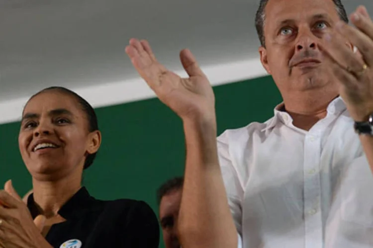 
	Marina Silva e Eduardo Campos: o governador Geraldo Alckmin (PSDB) afirmou ter ficado &quot;feliz&quot; com o acordo da ex-ministra do Meio Ambiente com o governador de Pernambuco
 (José Cruz/ABr)