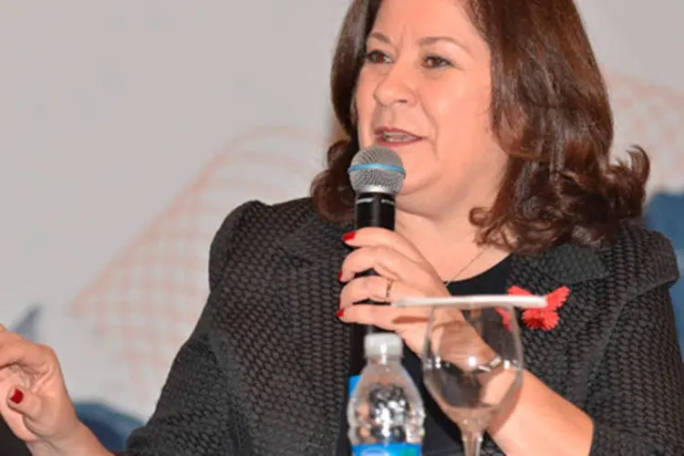 
	Miriam Belchior: a ministra tamb&eacute;m falou sobre os motores do crescimento brasileiro e afirmou que, durante o governo petista, o pa&iacute;s diversificou suas fontes
 (Elza Fiúza/Agência Brasil)