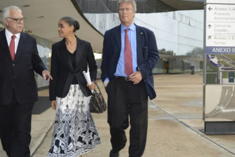 Marina Silva no Tribunal Superior Eleitoral (TSE): ex-senadora também busca a criação de um partido, o Rede Sustentabilidade (Fabio Rodrigues Pozzebom/ABr)