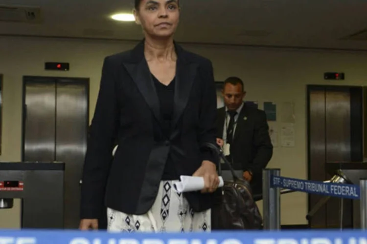 Ex-senadora Marina Silva foi ao Tribunal Superior Eleitoral (TSE) para pressionar pela criação do seu partido, o Rede Sustentabilidade (Fabio Rodrigues Pozzebom/ABr)