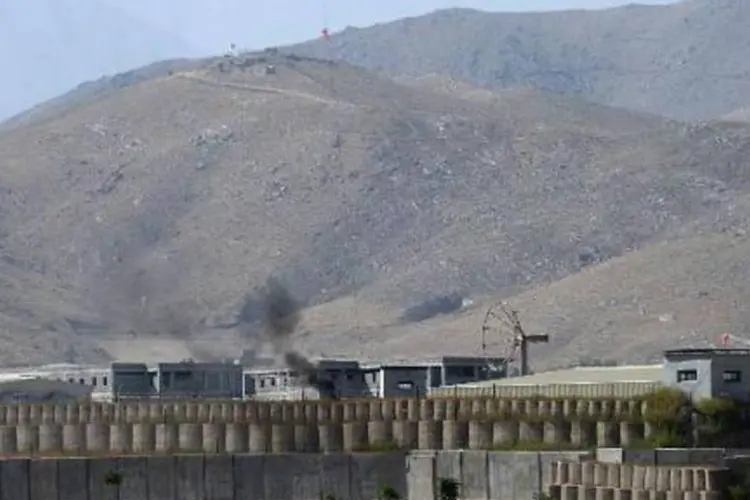 Vista da academia militar americana próxima a Cabul: general americano foi morto em ataque de soldado no afeganistão (Wakil Kohsar/AFP)