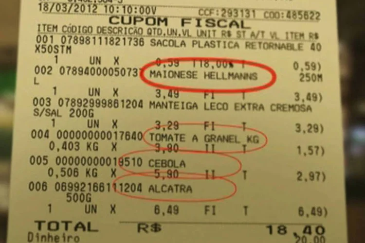 Parceria com a rede St. Marche, em São Paulo, imprime receitas no cupom fiscal (Divulgação)