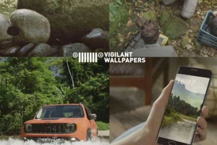 
	A&ccedil;&atilde;o da Jeep: as imagens do Vigilant Wallpapers, enviadas para os fundos de tela em tempo real, s&atilde;o captadas por c&acirc;meras instaladas em setores estrat&eacute;gicos
 (Divulgação)