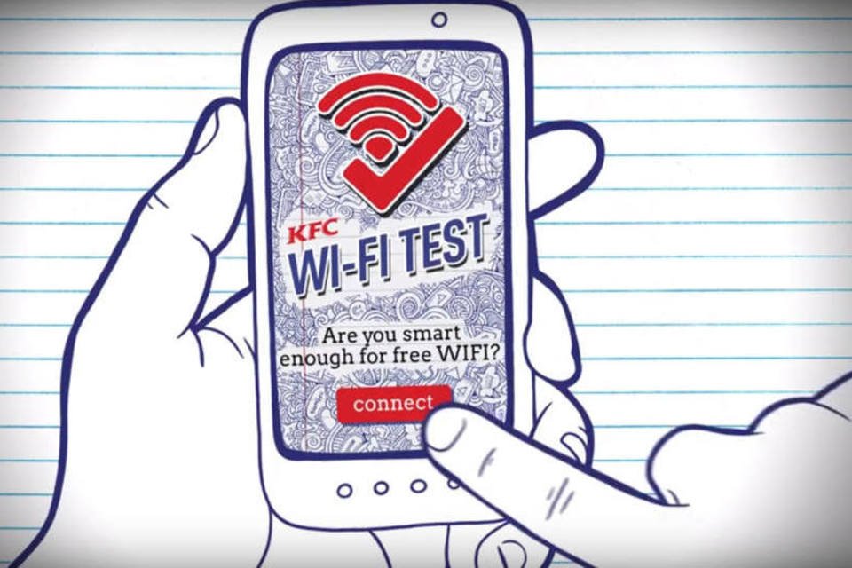 KFC cria Wi-Fi que só é liberado após testes de conhecimento